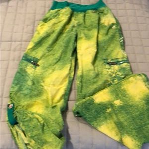 Zumba cargos green/ yellow